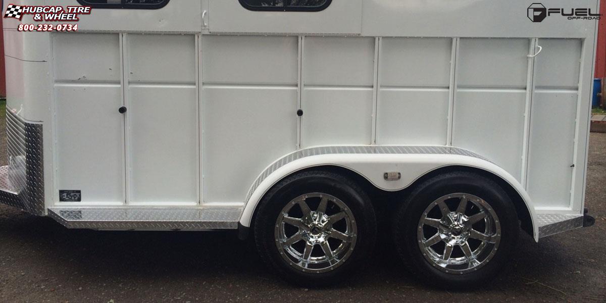 vehicle gallery/trailer applications enclosed storage fuel maverick d536 0X0  Chrome wheels and rims