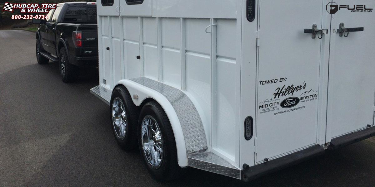 vehicle gallery/trailer applications enclosed storage fuel maverick d536 0X0  Chrome wheels and rims