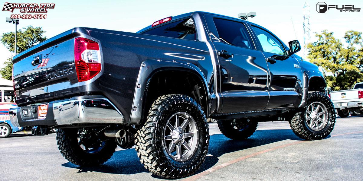 vehicle gallery/toyota tundra fuel maverick d542 20X9  Anthracite & Milled Spoke wheels and rims