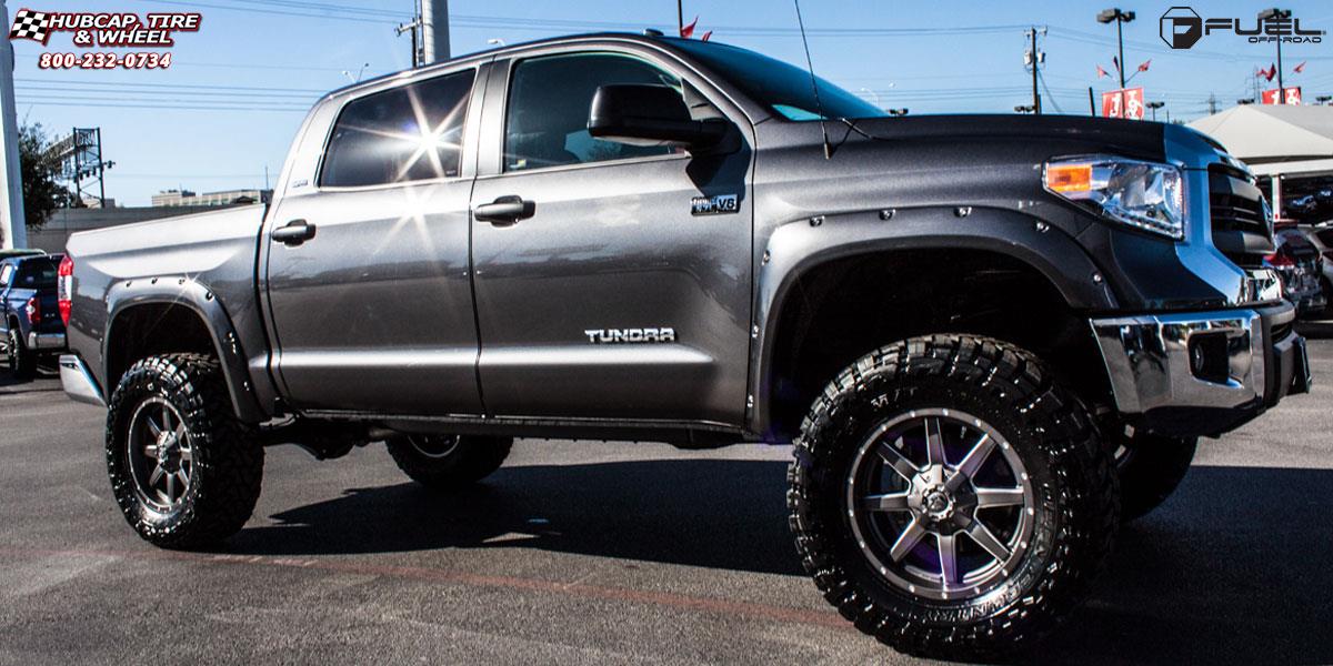 vehicle gallery/toyota tundra fuel maverick d542 20X9  Anthracite & Milled Spoke wheels and rims