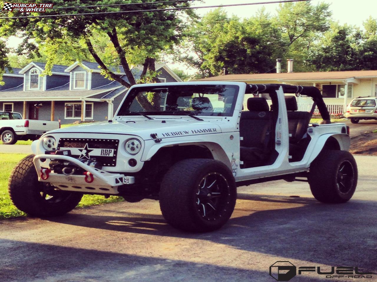 vehicle gallery/jeep wrangler fuel maverick d262 20X12  Black & Milled wheels and rims