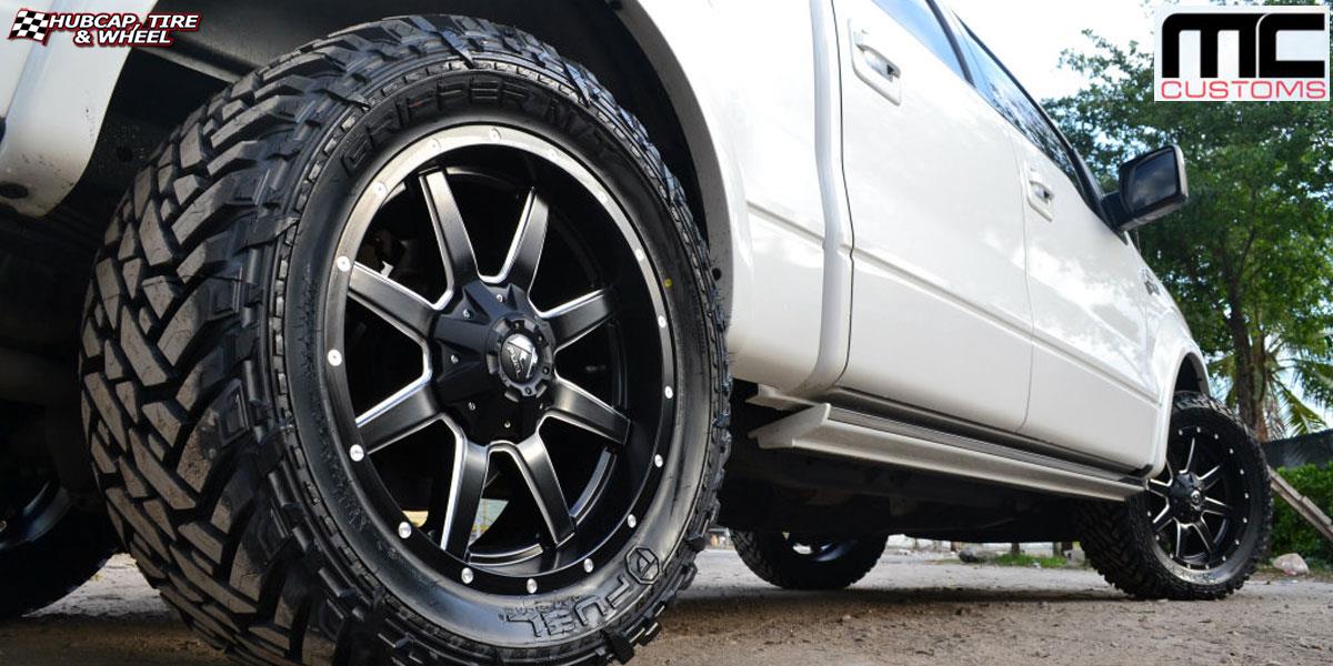 vehicle gallery/ford f 150 fuel maverick d538 20X9  Black & Milled wheels and rims