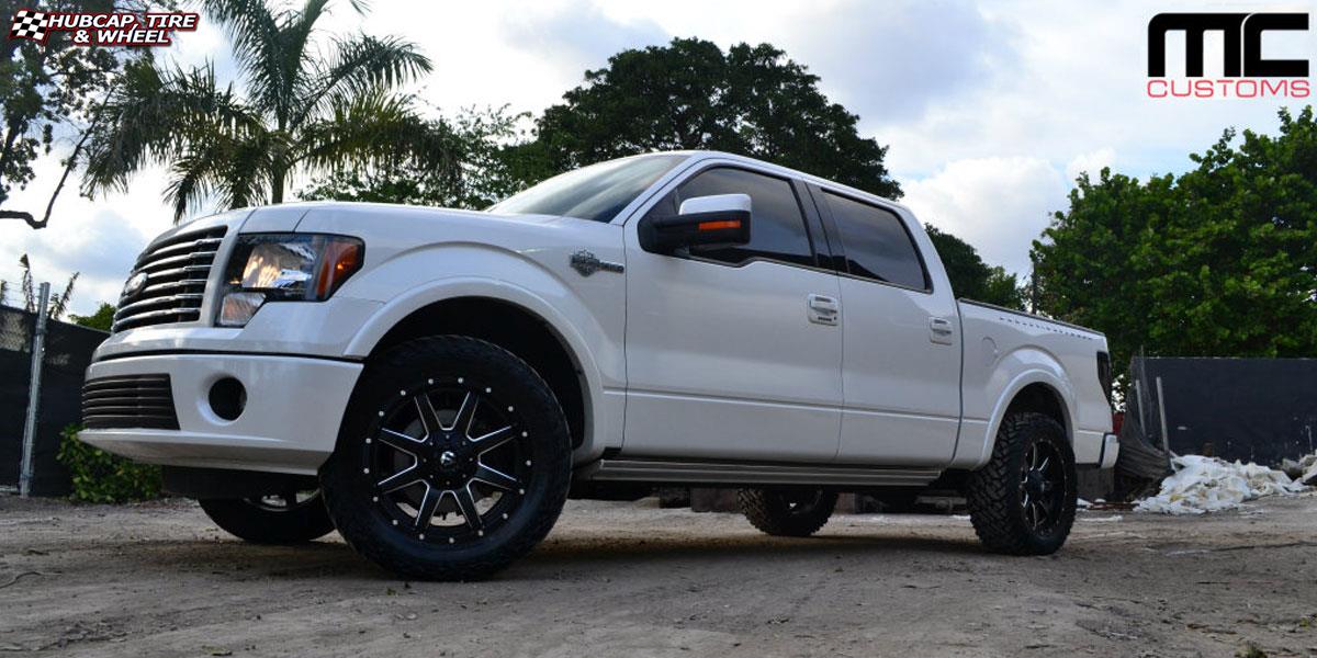 vehicle gallery/ford f 150 fuel maverick d538 20X9  Black & Milled wheels and rims