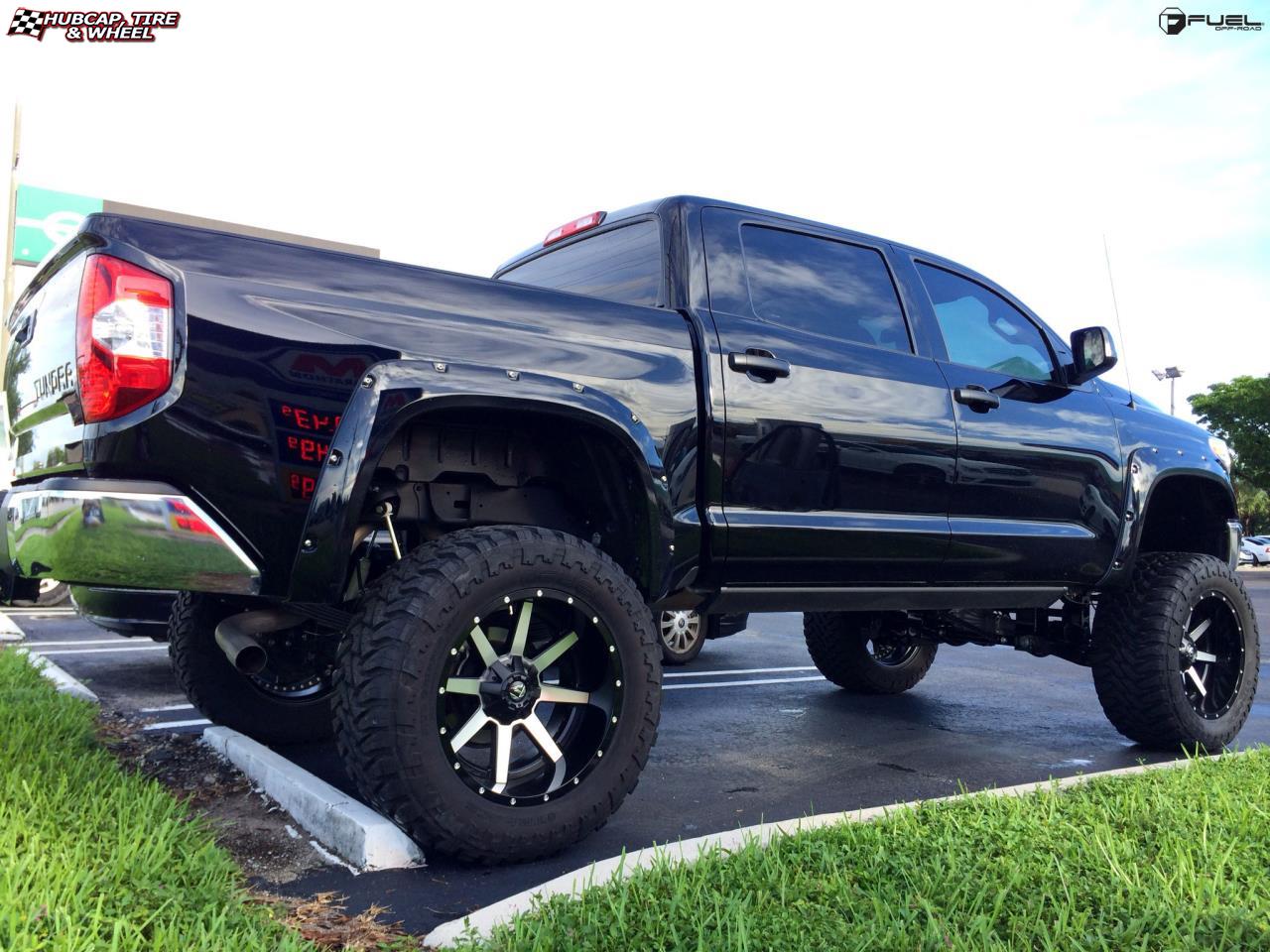 vehicle gallery/toyota tundra fuel maverick d261 20X12  Black & Machined wheels and rims