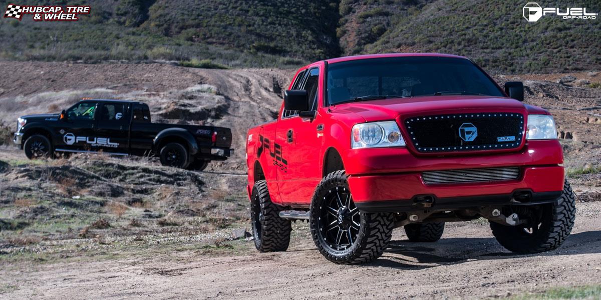 vehicle gallery/ford f 150 fuel maverick d538 20X9  Black & Milled wheels and rims