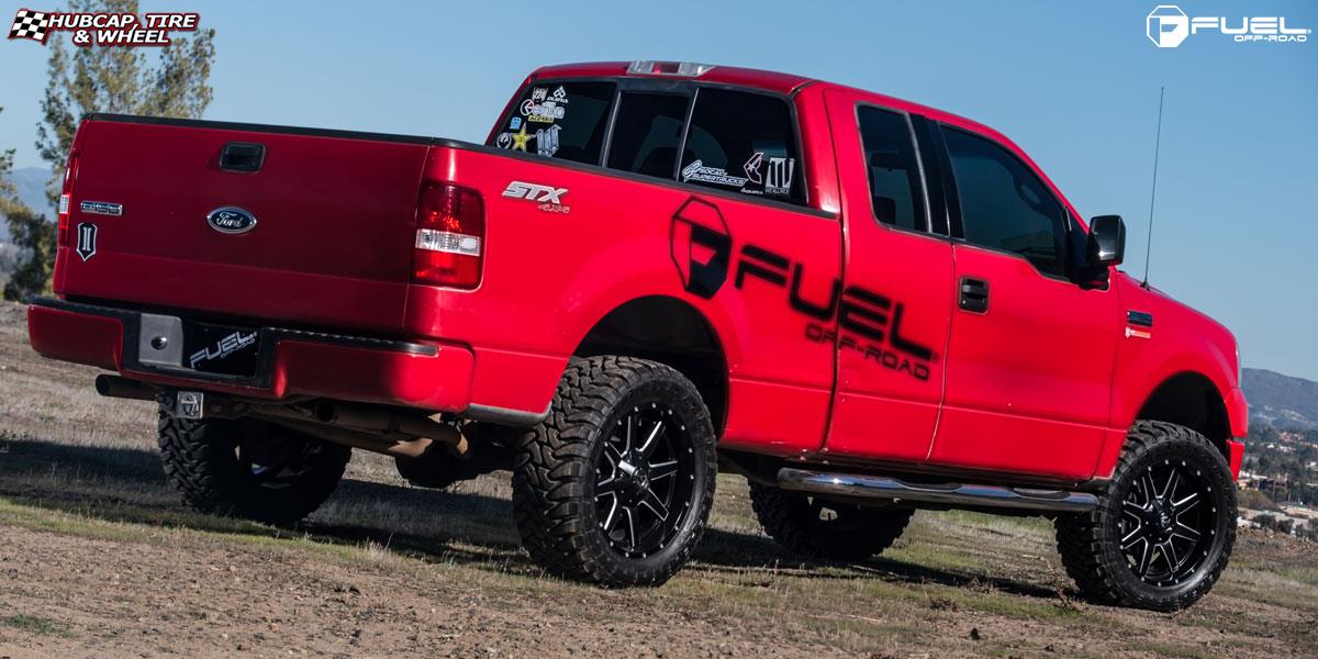 vehicle gallery/ford f 150 fuel maverick d538 20X9  Black & Milled wheels and rims