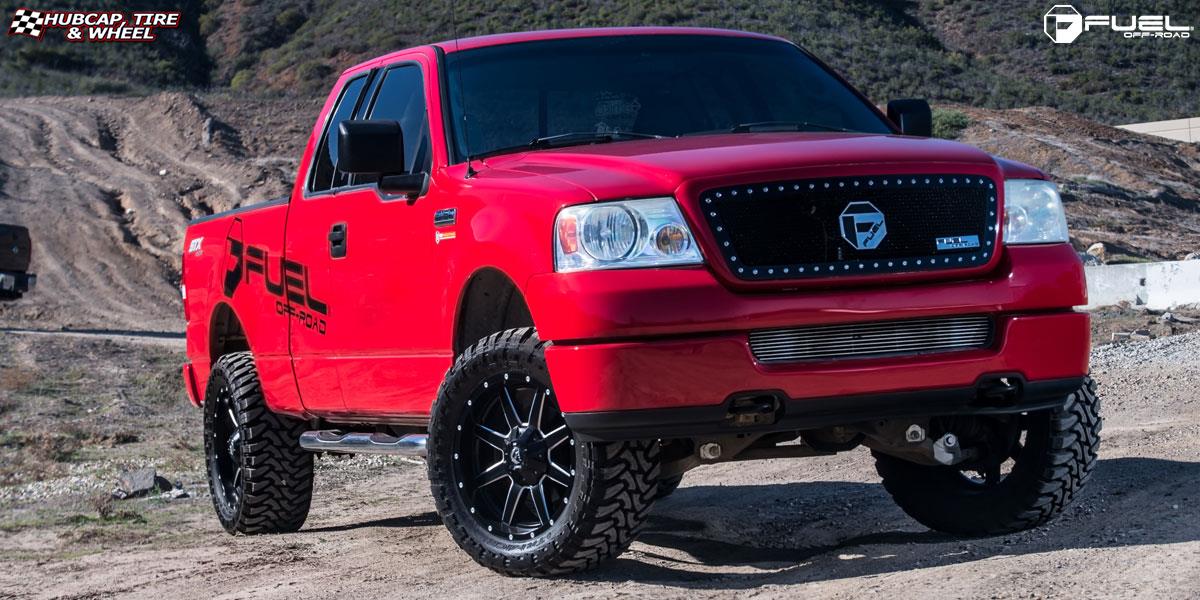 vehicle gallery/ford f 150 fuel maverick d538 20X9  Black & Milled wheels and rims