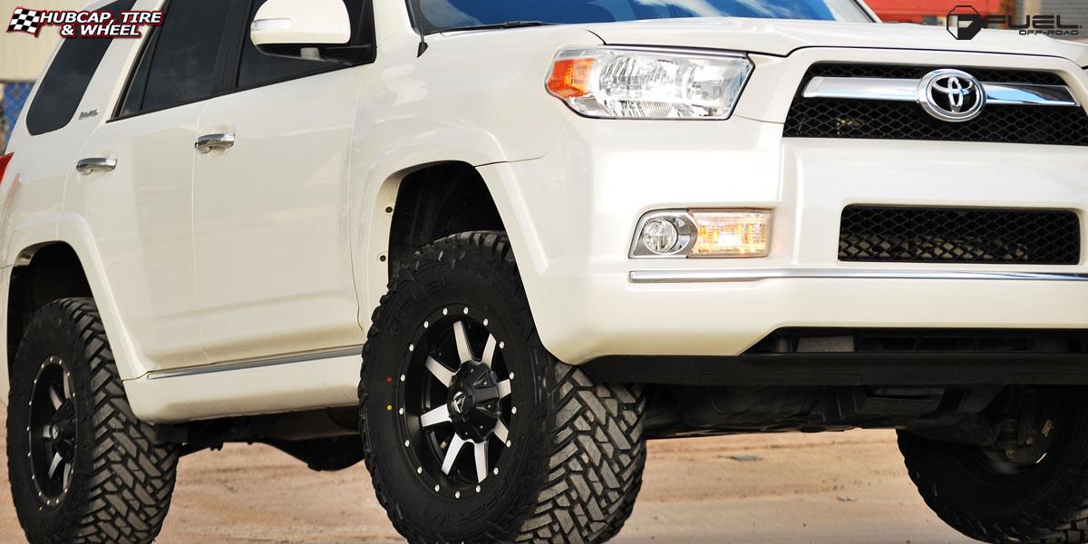 vehicle gallery/toyota 4 runner fuel maverick d537 17X9  Matte Black & Machined Face wheels and rims
