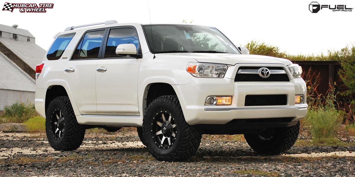 vehicle gallery/toyota 4 runner fuel maverick d537 17X9  Matte Black & Machined Face wheels and rims