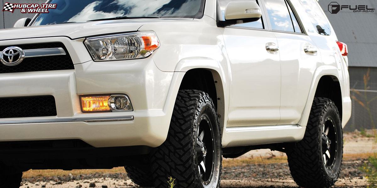 vehicle gallery/toyota 4 runner fuel maverick d537 17X9  Matte Black & Machined Face wheels and rims