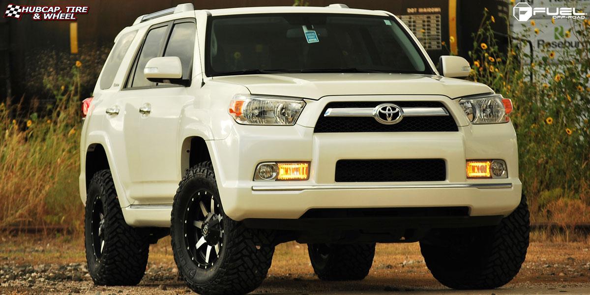vehicle gallery/toyota 4 runner fuel maverick d537 17X9  Matte Black & Machined Face wheels and rims