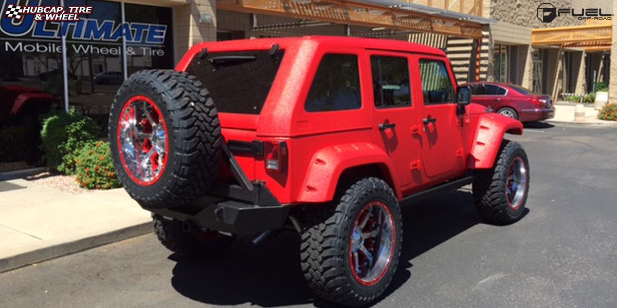 vehicle gallery/jeep wrangler fuel nutz d540 22X12  Chrome wheels and rims