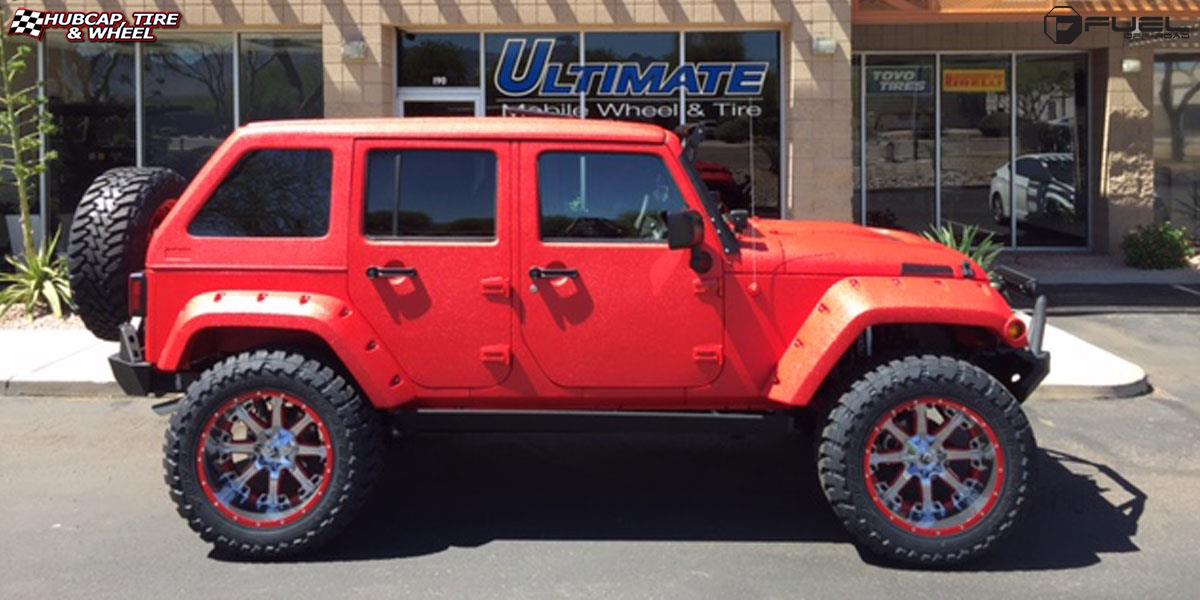 vehicle gallery/jeep wrangler fuel nutz d540 22X12  Chrome wheels and rims