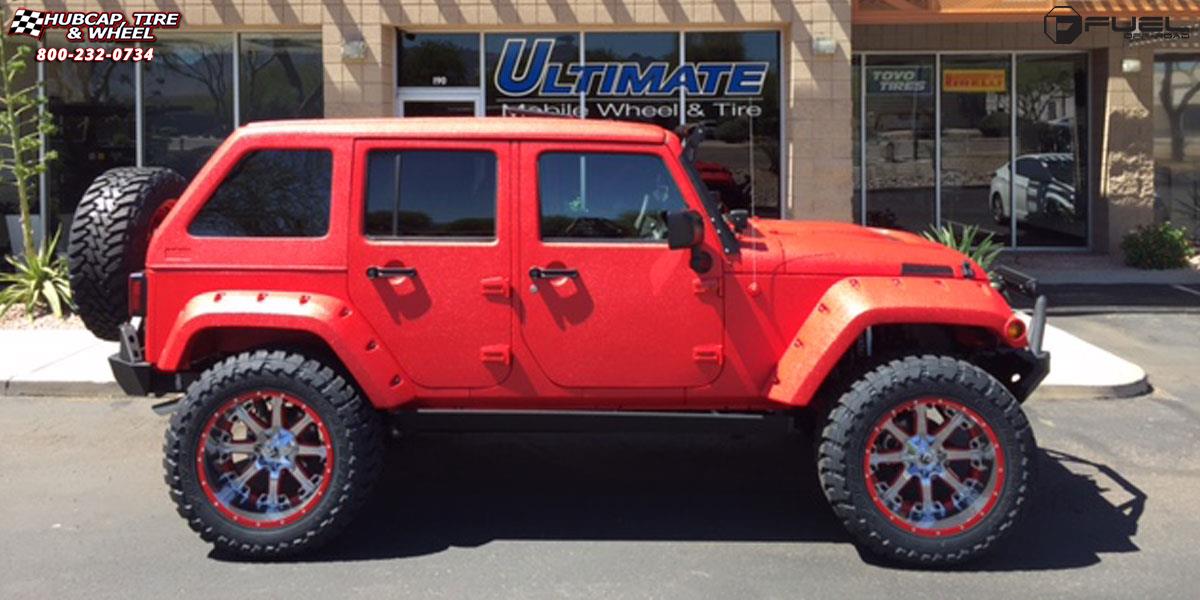 vehicle gallery/jeep wrangler fuel nutz d540 22X12  Chrome wheels and rims