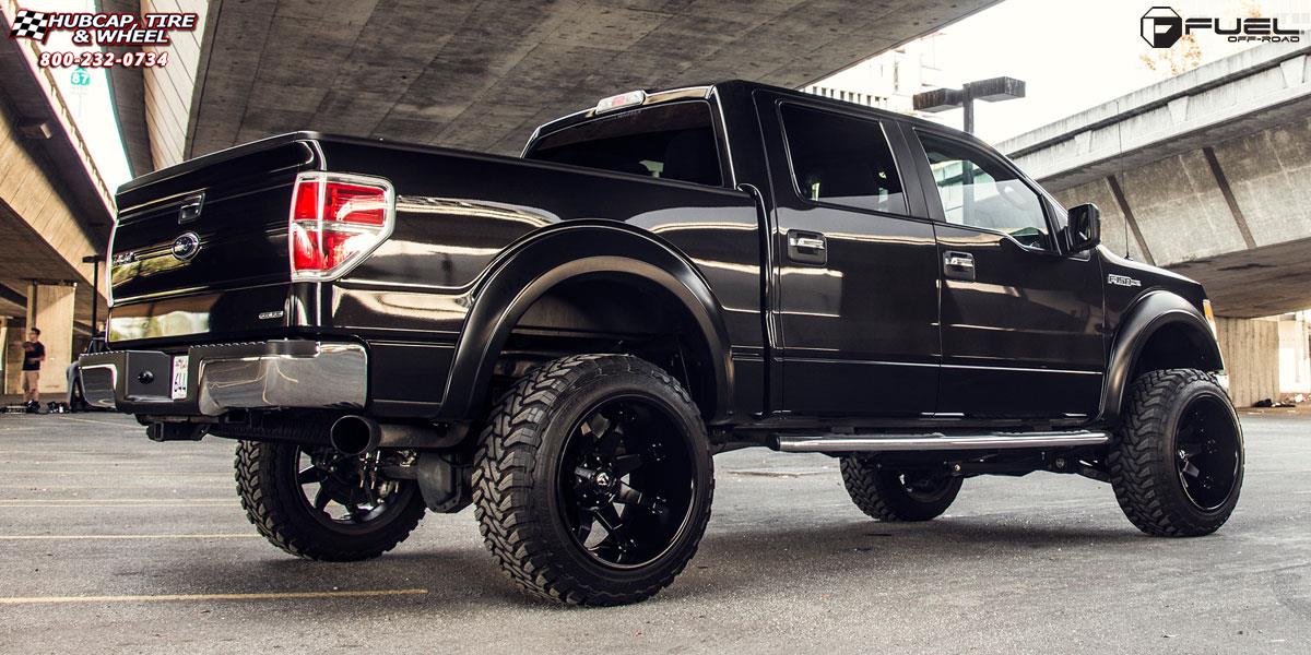 vehicle gallery/ford f 150 fuel octane d509 22X14  Matte Black wheels and rims