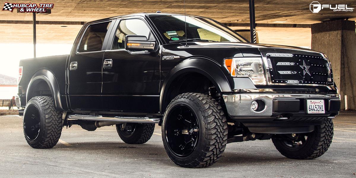 vehicle gallery/ford f 150 fuel octane d509 22X14  Matte Black wheels and rims