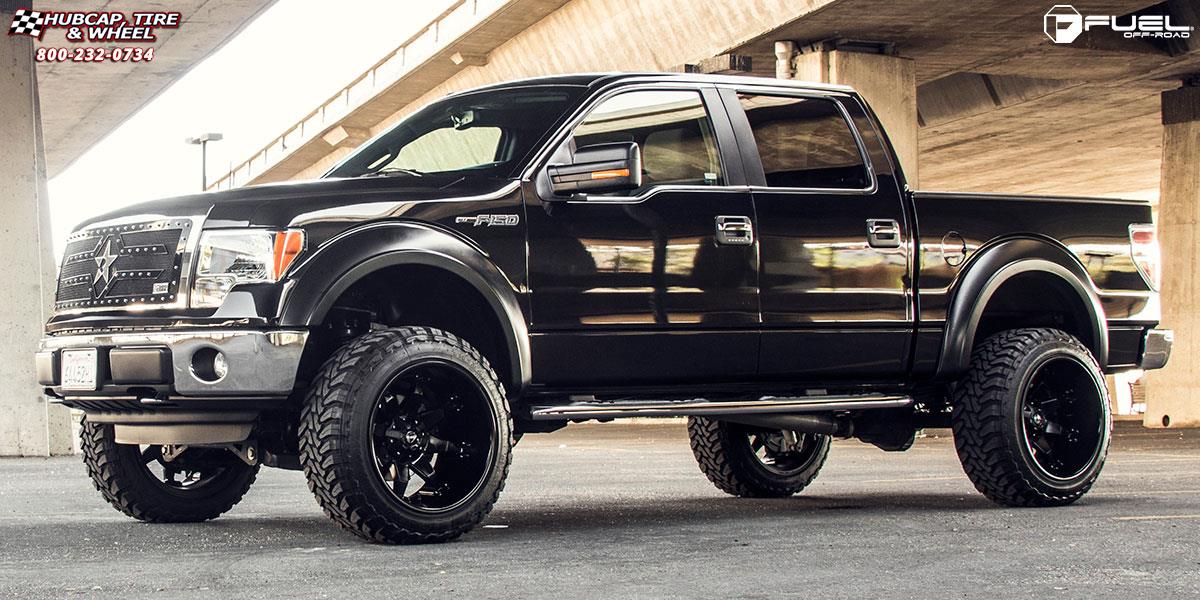 vehicle gallery/ford f 150 fuel octane d509 22X14  Matte Black wheels and rims