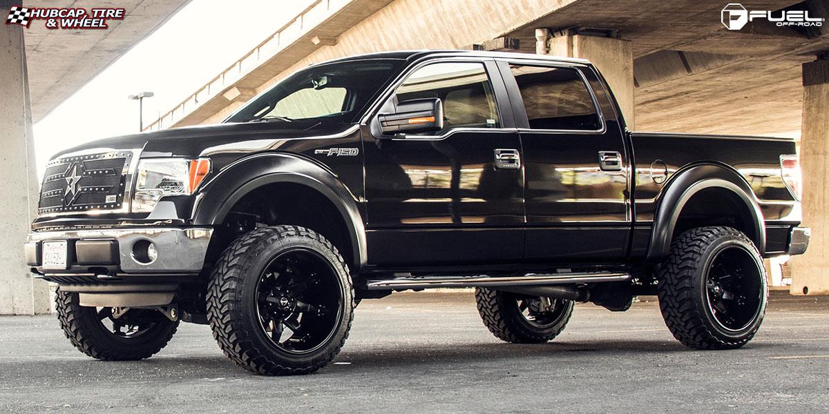 vehicle gallery/ford f 150 fuel octane d509 22X14  Matte Black wheels and rims