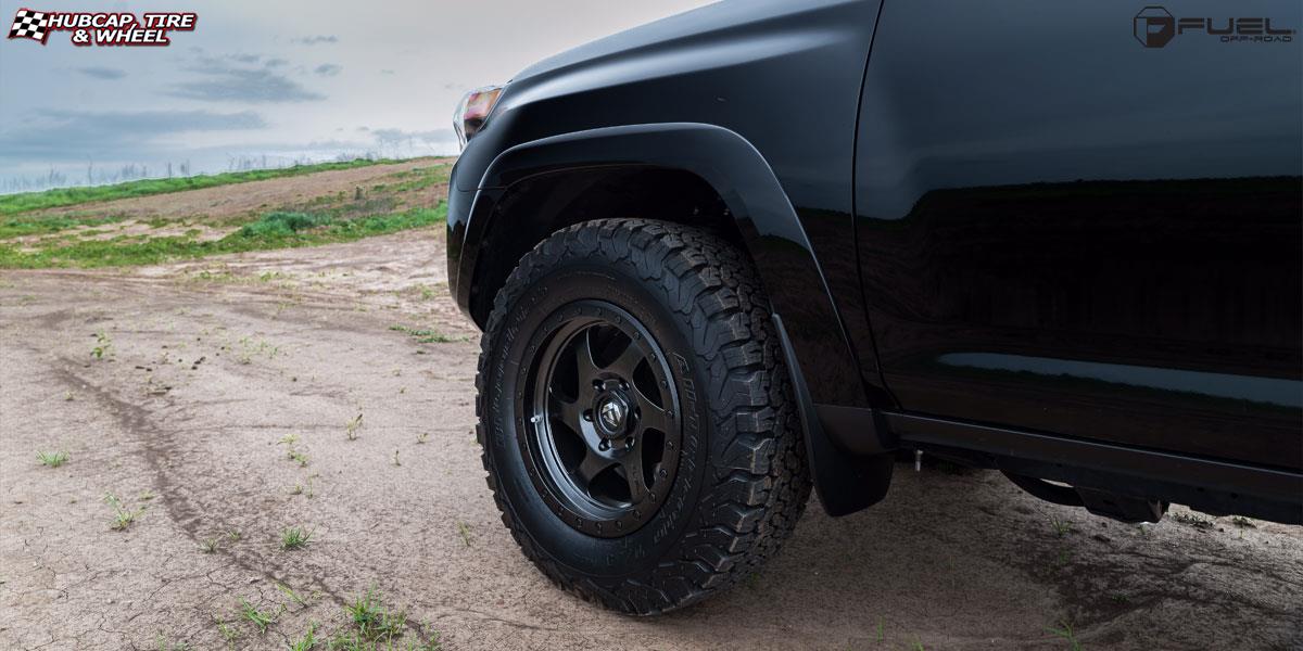 vehicle gallery/toyota 4 runner fuel rotor d570 17X9  Matte Black wheels and rims