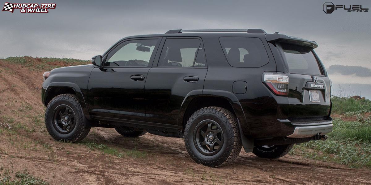 vehicle gallery/toyota 4 runner fuel rotor d570 17X9  Matte Black wheels and rims