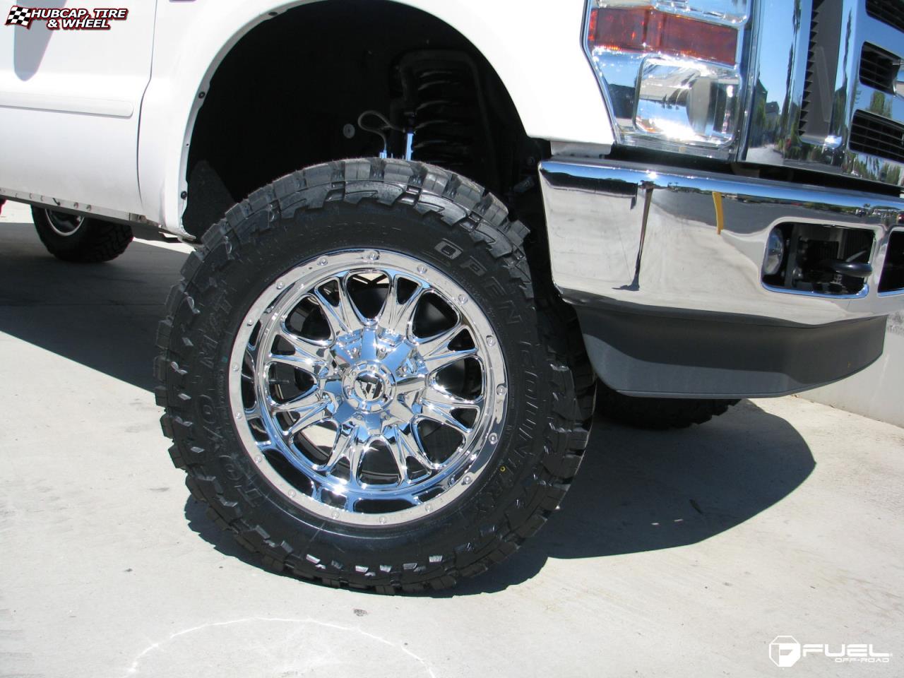 vehicle gallery/ford f 250 fuel throttle d512 0X0  Chrome wheels and rims