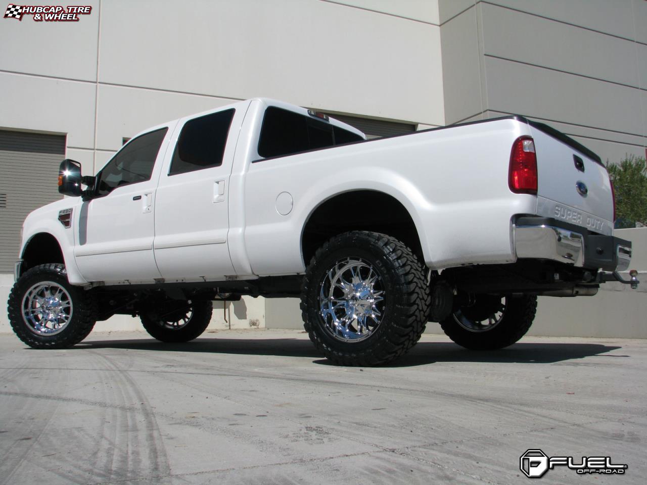 vehicle gallery/ford f 250 fuel throttle d512 0X0  Chrome wheels and rims