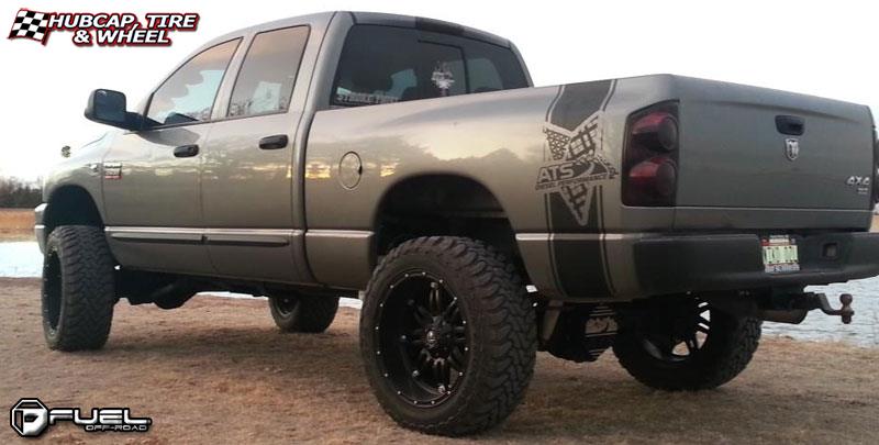 vehicle gallery/dodge ram fuel hostage d531 0X0  Matte Black wheels and rims