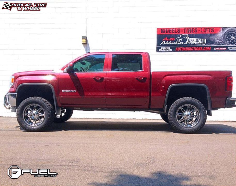 vehicle gallery/gmc sierra fuel hostage d530 0X0  Chrome wheels and rims