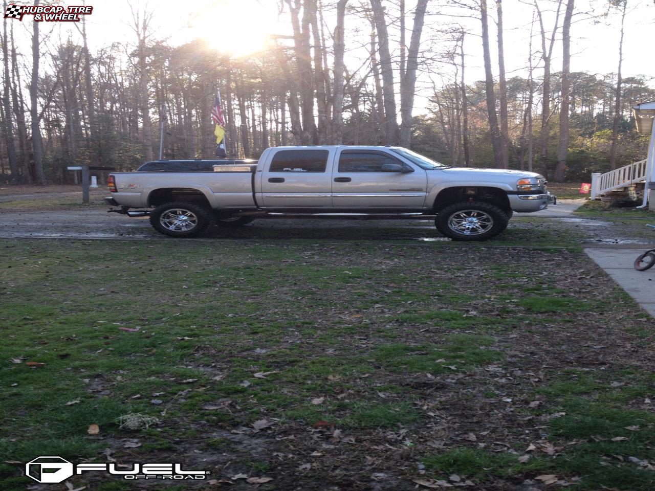 vehicle gallery/gmc sierra 2500hd fuel hostage d530 20X10  Chrome wheels and rims