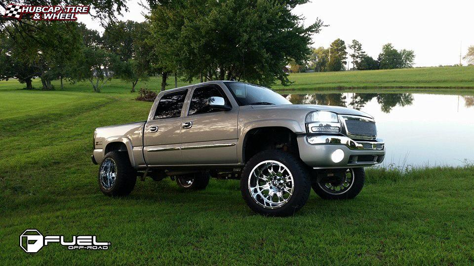 vehicle gallery/gmc sierra fuel throttle d512 22X14  Chrome wheels and rims