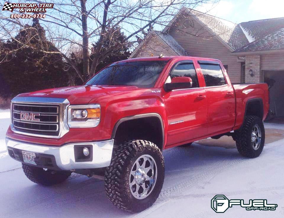 vehicle gallery/gmc sierra fuel boost d533 20X9  PVD Chrome wheels and rims