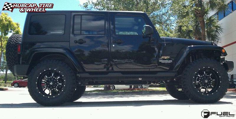 vehicle gallery/jeep wrangler fuel krank d517 20X10  Matte Black & Milled wheels and rims