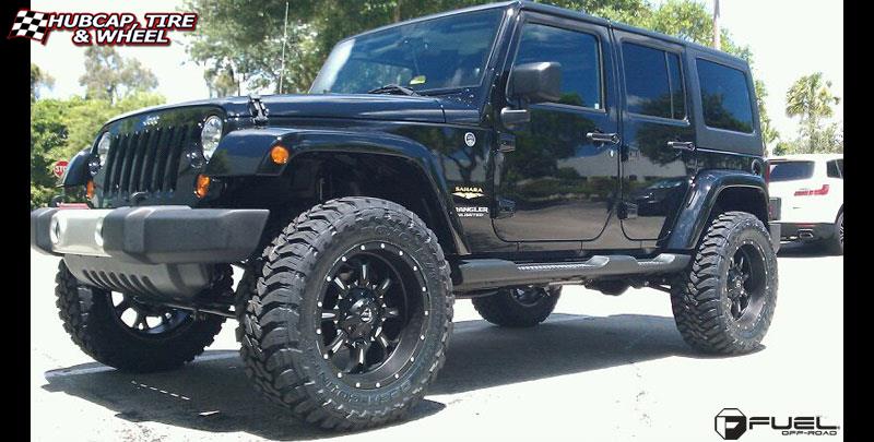 vehicle gallery/jeep wrangler fuel krank d517 20X10  Matte Black & Milled wheels and rims