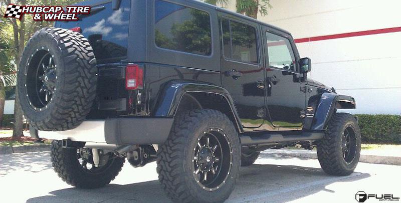 vehicle gallery/jeep wrangler fuel krank d517 20X10  Matte Black & Milled wheels and rims
