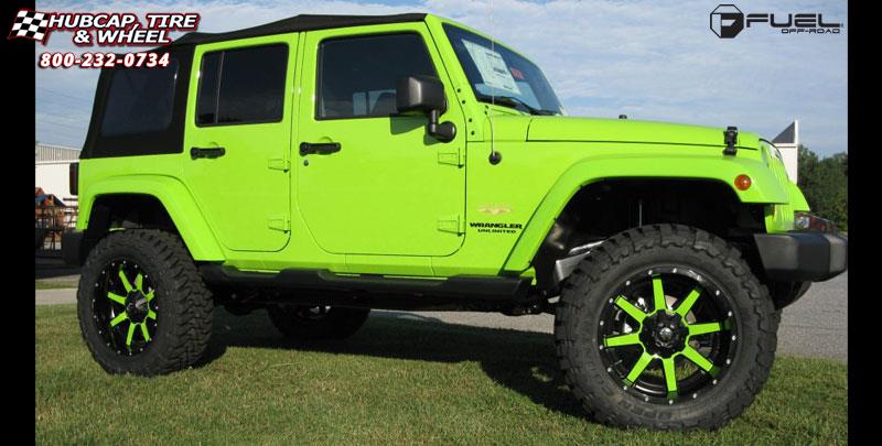 vehicle gallery/jeep wrangler fuel maverick d260 20X10  Chrome with Gloss Black Lip wheels and rims