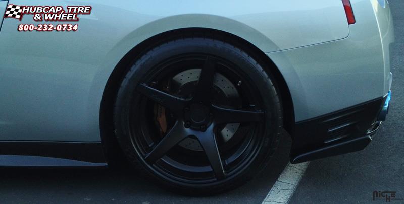 vehicle gallery/nissan gt r niche gt 5 m133 20x10  Satin Black wheels and rims