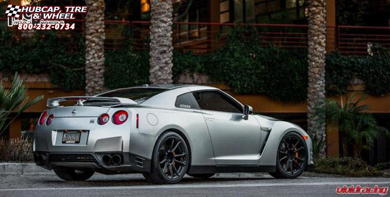 vehicle gallery/nissan gt r niche kicker  Candy Black wheels and rims