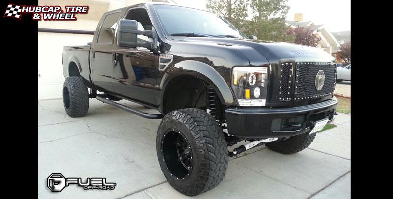 vehicle gallery/ford f 350 fuel hostage d531 0X0  Matte Black wheels and rims