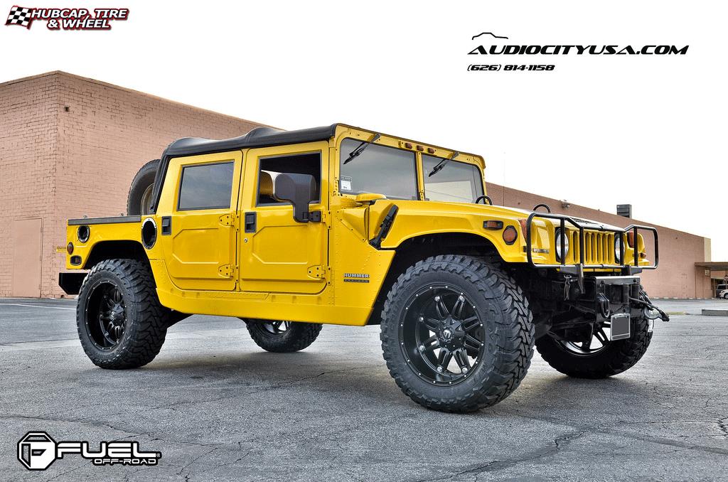 vehicle gallery/hummer h1 fuel hostage d531 22X11  Matte Black wheels and rims
