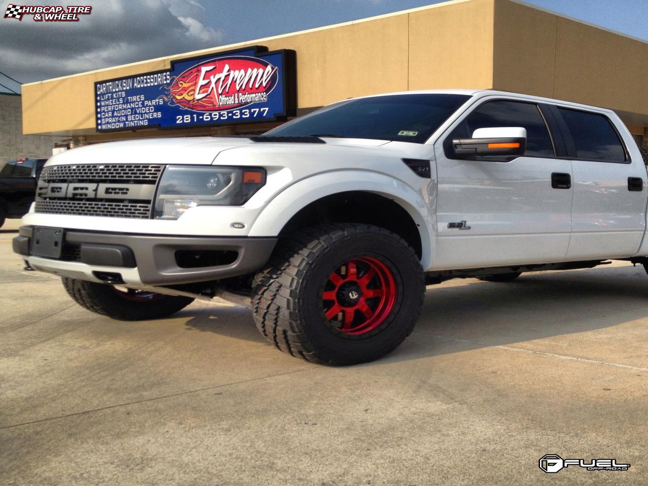vehicle gallery/ford f 150 fuel trophy d551 0X0  Matte Black w/ Anthracite Ring wheels and rims