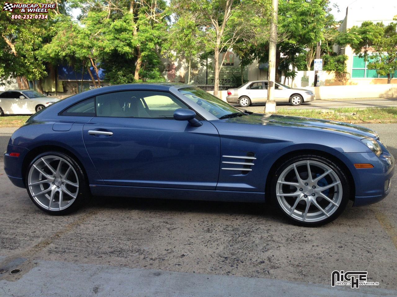 vehicle gallery/chrysler crossfire niche targa m131  Silver & Machined wheels and rims