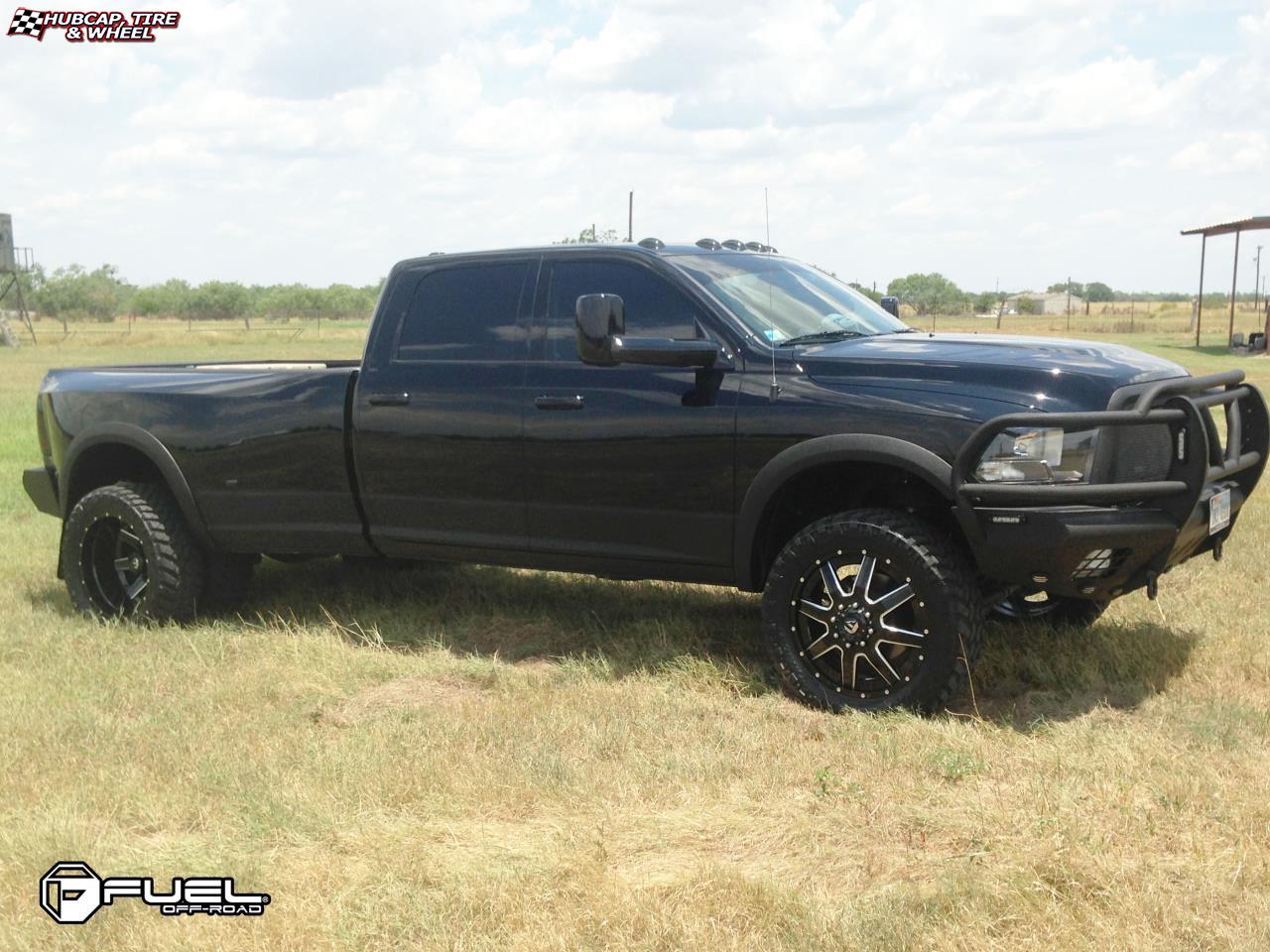 vehicle gallery/dodge ram larmie fuel maverick d262 0X0  Black & Milled wheels and rims