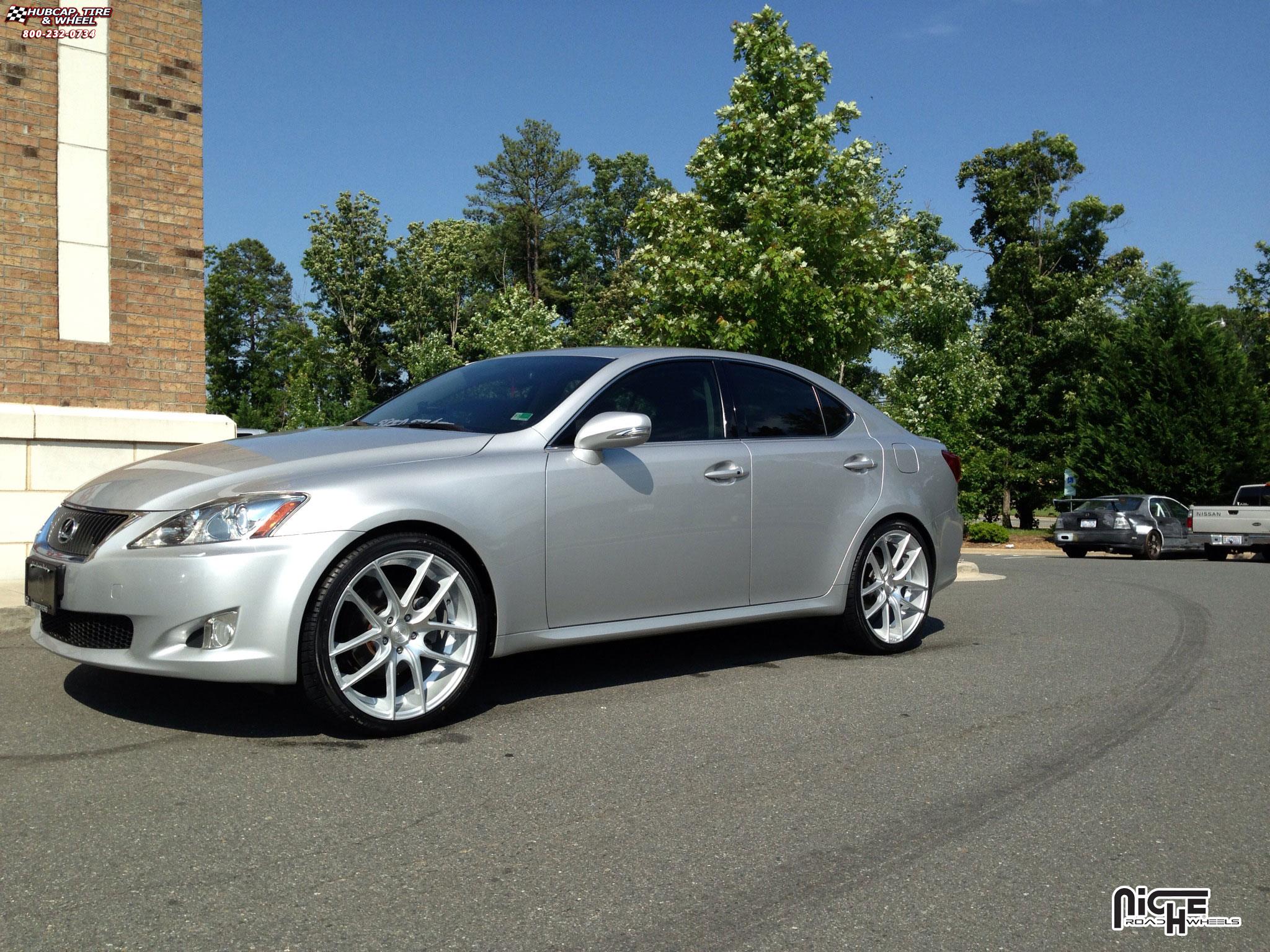 vehicle gallery/lexus is250 niche targa m131  Silver & Machined wheels and rims