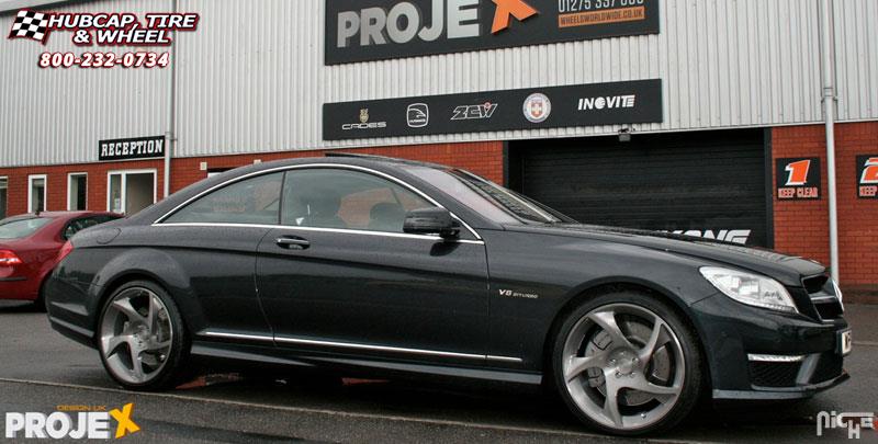 vehicle gallery/mercedes benz cl550 niche scope  Brushed | Gloss DDT wheels and rims