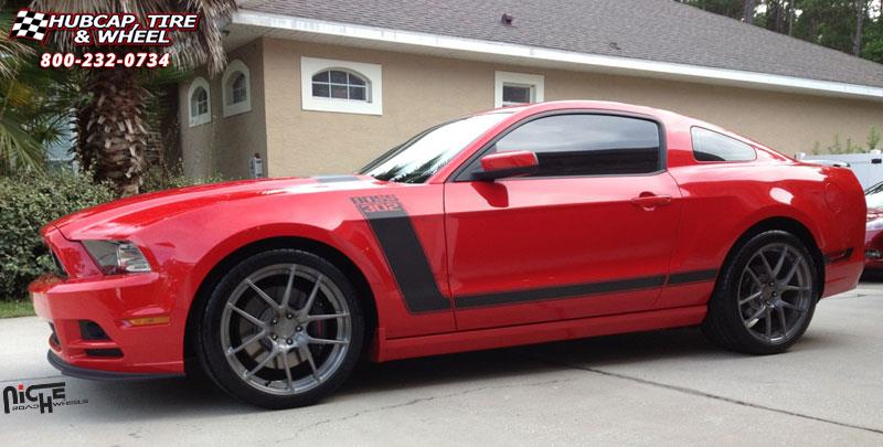 vehicle gallery/ford mustang niche targa m129  Anthracite wheels and rims