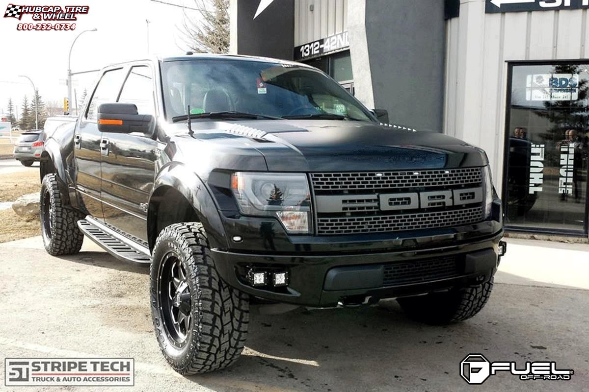 vehicle gallery/ford f 150 fuel boost d534 0X0  Matte Black & Milled wheels and rims