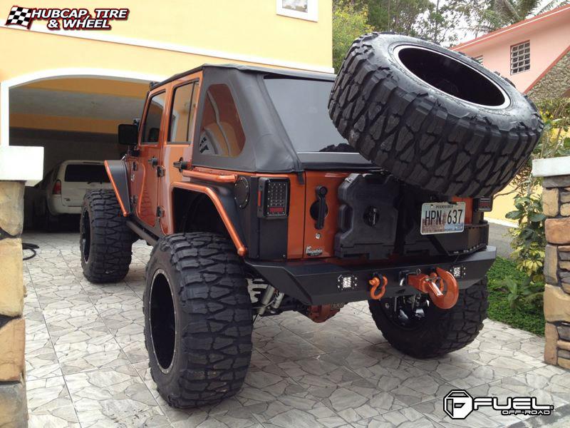 vehicle gallery/jeep wrangler fuel nutz d251 0X0  Matte Black & Milled wheels and rims