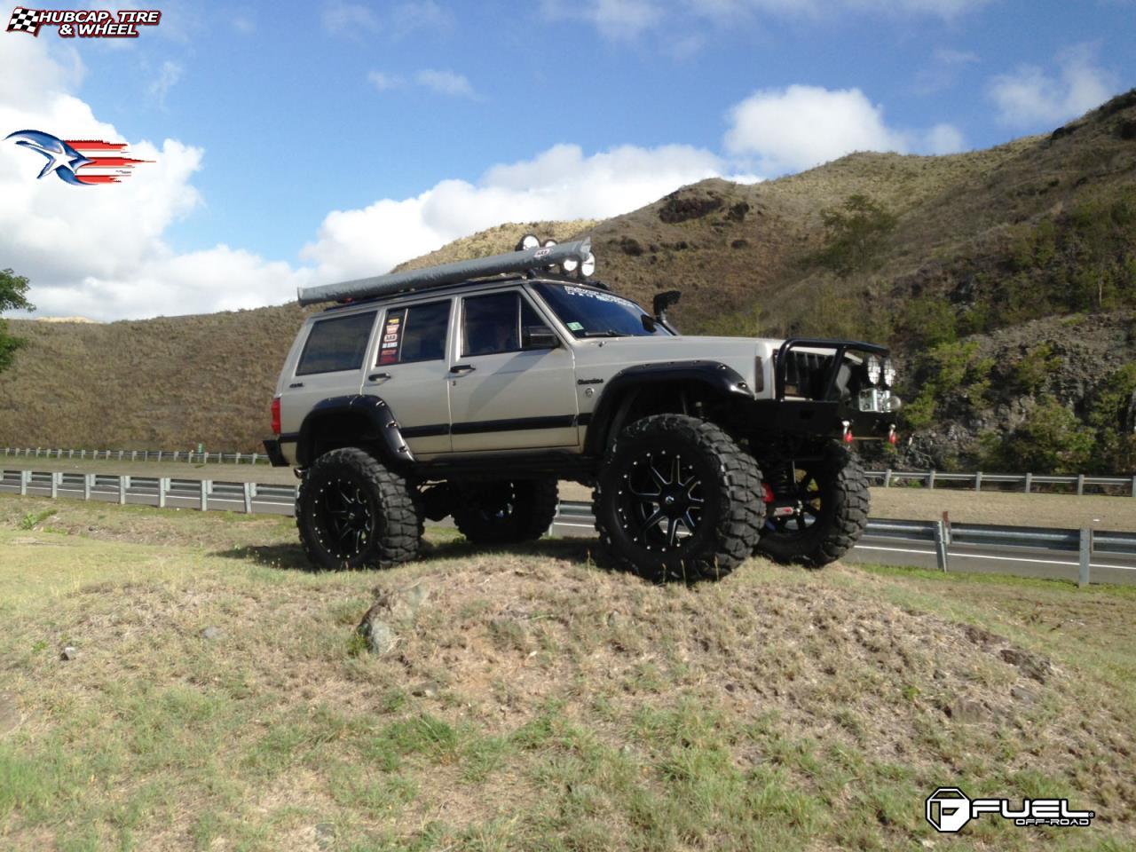 vehicle gallery/jeep cherokee fuel maverick d262 0X0  Black & Milled wheels and rims