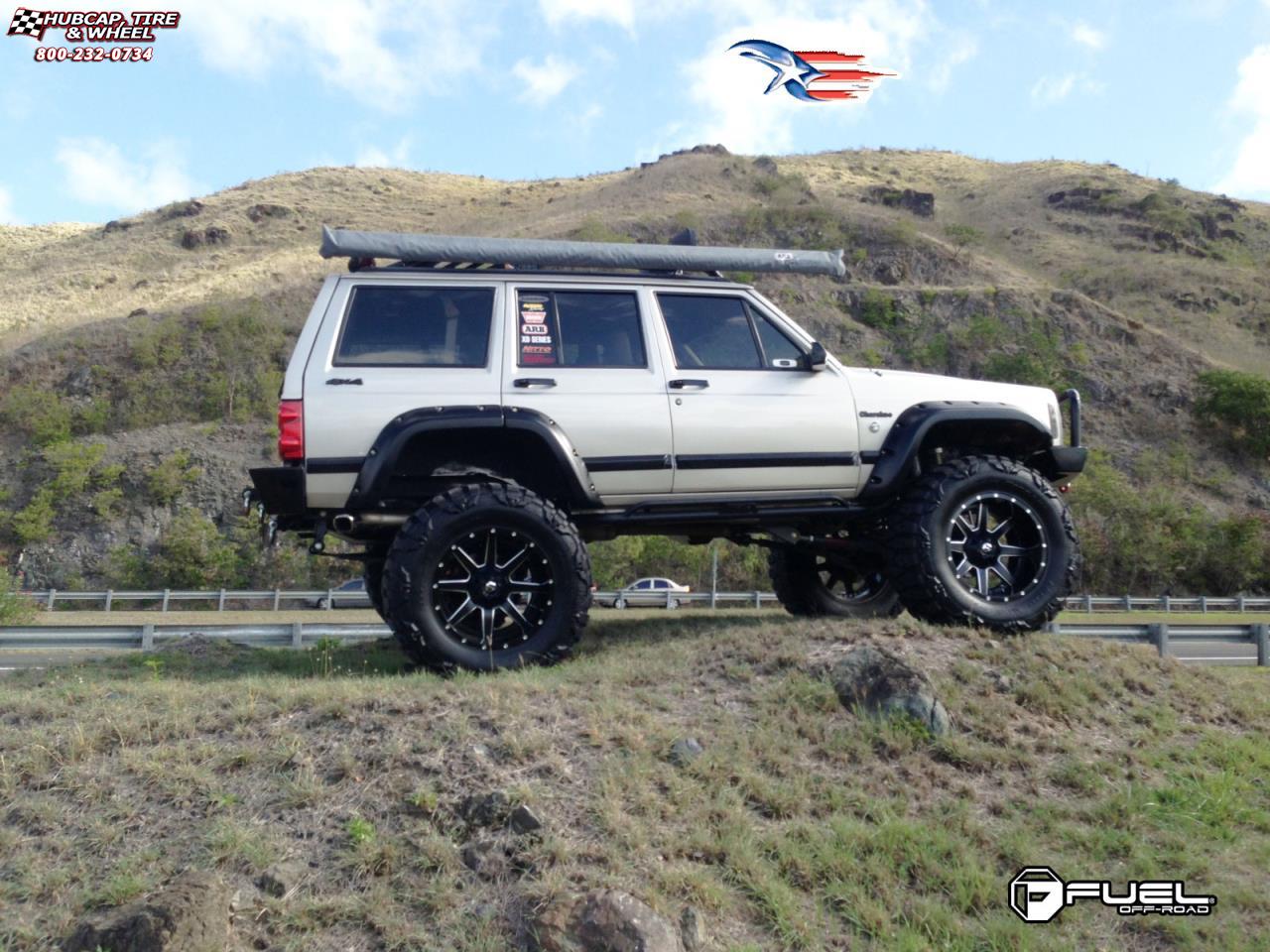vehicle gallery/jeep cherokee fuel maverick d262 0X0  Black & Milled wheels and rims