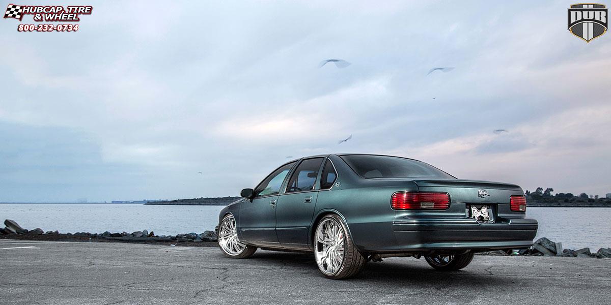 vehicle gallery/chevrolet impala dub xb10 statica 22X9 Brushed and Polished wheels and rims